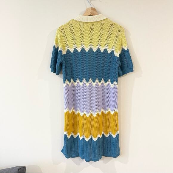 Heartloom Knit Mini Dress Beach Cover Up Woman’s size S Multicolor - Picture 5 of 8